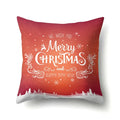 Axyaa Christmas Santa Claus Print Pillow Cover 45X45CM
