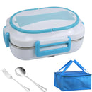Axyaa Electric Heating Lunch Box 1L Warmer Container 110V 220V 24V 12V