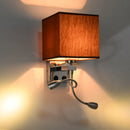 Axyaa Japanese Style LED Wall Lamp for Living Room Bedroom Hotel Hallway