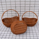 Axyaa Ship-shaped Handheld Basket in Coffee Beige Large Capacity Desktop Organizer