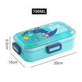 Axyaa Cartoon Lunch Box Spoon Leak-Proof Bento Box Kids Food Container