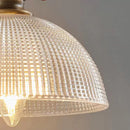 Axyaa Old Copper Retro Wall Light with Clear Glass Shade for Home and Hotel