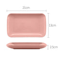 Axyaa Wheat Straw Melamine Rectangular Plate Set for Healthy Dining