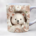 Axyaa Animal Print Ceramic Mug for Kids Birthday Gift