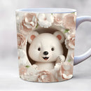Axyaa Animal Print Ceramic Mug for Kids Birthday Gift