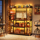 Tribesigns Axyaa 5-Tier Baker’s Rack with Hooks, 55" Wide Kitchen Hutch Cabinet