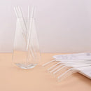 Axyaa Glass Straws 200*12mm - Reusable Eco-friendly Straws with Brush - Smoothie Tea Cocktail Juice
