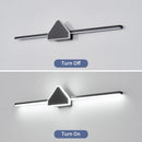 Axyaa Modern LED Wall Sconce Mirror Light Fixture, 70/90/110cm, Black/White