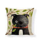 Linen Print Pillowcase 45X45CM Wildlife Collection by Axyaa