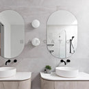 Axyaa White Glass Ball LED Wall Lamp Modern Sconce Fixture