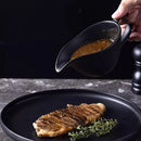 Axyaa Ceramic Gravy Boat 220ml with Handle - Solid Color Design