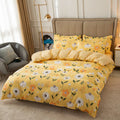 Axyaa Cartoon Print Duvet Cover 220x240 for Adults Kids - Double-sided Comforter Cover