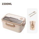 Axyaa Insulated Bento Lunch Box & Tableware Set: Microwavable, Leakproof for Adults & Kids