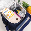 Axyaa Insulated Crossbody Lunch Bag for Outdoor Picnics with Large Capacity and Shoulder Strap
