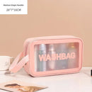 Axyaa Travel Toiletry Bag: Portable PVC Makeup Organizer for Women