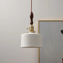Axyaa Copper Ceramic LED Pendant Lamp for Modern Home Decor