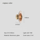 Axyaa Glass LED Wall Lamp for Modern Living Room, Bedroom, Aisle - Creative Background Lighting