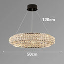 Axyaa Luxury Crystal Chandelier Pendant Light for Living Room Dining Room Ceiling