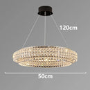 Axyaa Crystal Chandelier Pendant Light for Living Room Dining Room Ceiling