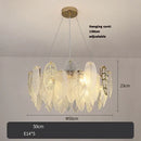 Axyaa Art Deco Glass LED Pendant Light - Dimmable Designer Suspension Luminaire