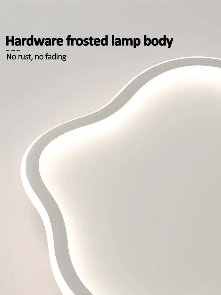 Axyaa Cloud LED Ceiling Light: Modern, Minimalist, Warm, Romantic for Children's Room.