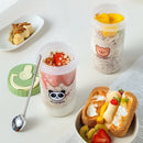 Axyaa Breakfast Cup with Handle, Microwave Safe Bento Box for Oatmeal, Nut, Yogurt