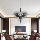 Axyaa Metal Cord Pendant Chandelier: Loft Luxury Lighting for Living, Dining, and Parlor Decor