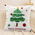 Axyaa Christmas Red Joyful Pillow for Bedroom & Living Room Decor