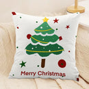 Axyaa Christmas Red Joyful Pillow for Bedroom & Living Room Decor