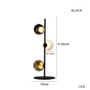 Axyaa Glass Ball Floor Lamp Modern Room Decoration Standing Light for Living Room & Office