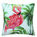Axyaa Tropical Paradise Flamingos Pillow Covers - Sofa Bedroom Car Cushion Cover