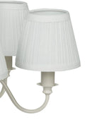 Axyaa Ellis 5-Light Chandelier – Elegant Ivory Ceiling Lighting with Shades