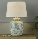 Axyaa Hand-Painted Ceramic Table Lamp – Elegant Decorative Lighting Base