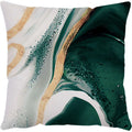 Luxurious Green Marble Texture Pillowcase Set for Home Decoration by Axyaa