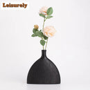 Axyaa Black Cloud Ceramic Vase Donuts Flower Pot Nordic Style Home Office Decor