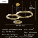 Axyaa Circular Ring Chandelier Pendant Light for Living Dining Bedroom Home Decor