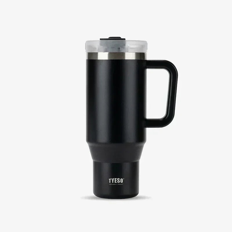 Axyaa Stainless Steel Insulated Coffee Cup with Handle, Large Capacity for Travel