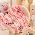 Axyaa Double-Sided Milk Wool Blanket: Class A Thickened Sofa & Office Nap Blanket