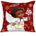 Axyaa Christmas Pillowcase with Zipper Closure for Living Room Sofa Cushion Suite