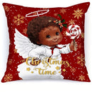 Axyaa Christmas Pillowcase with Zipper Closure for Living Room Sofa Cushion Suite