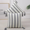 Axyaa Striped Cotton Pillow Cover 45x45cm Luxury Throw Pillow Case