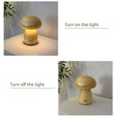 Axyaa Wooden Mushrooms Night Light, Touch Switch, Dimmable Desk Lamp