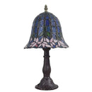 Axyaa American Water Lily Tiffany Style Table Lamp for Living Room and Bedroom