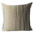 Axyaa Geometric Prints Linen Pillowcase - Square Cushion Cover for Bedroom and Car