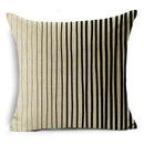 Axyaa Geometric Prints Linen Pillowcase - Square Cushion Cover for Bedroom and Car