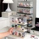 Axyaa Acrylic Doll Display Rack Stacktable | Transparent Toy Storage Box