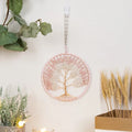 Axyaa 7 Chakra Agate Dream Catcher Moon Gemstone Wind Chime Home Decor