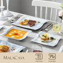 Axya™ Flora 30-Piece Marble Blue Porcelain Dinnerware Set