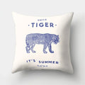 Axyaa Lion Tiger Head Pillowcase for Home Decor - Soft and Stylish Animal Cushion Cover