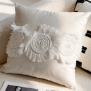 Axyaa Boho Tufted Linen Tassel Cushion Covers - Nordic Style Throw Pillow Cases